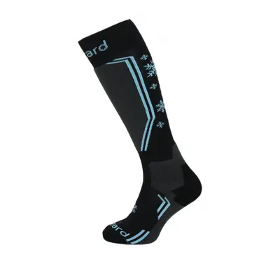 Dámské lyžařské podkolenky (ponožky) BLIZZARD Viva Warm ski socks, black grey blue