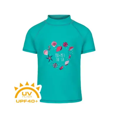 Dívčí tričko na koupání COLOR KIDS T-shirt w. print-atlantis