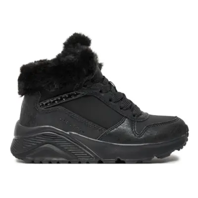 Dětské kotníkové zimní boty SKECHERS Uno Lite Comfurt Collar black black