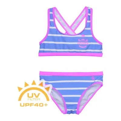 Dívčí plavky COLOR KIDS Bikini - AOP, azure blue 720122.7553