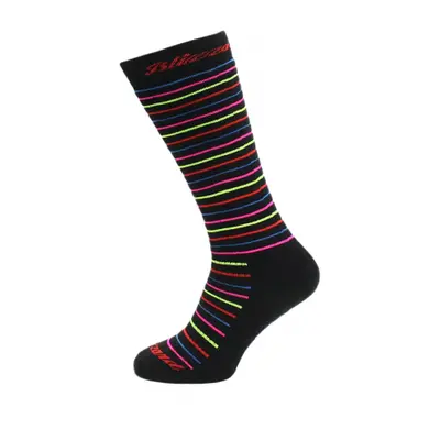 Dětské lyžařské podkolenky (ponožky) BLIZZARD Viva Allround ski socks junior, black rainbow stri