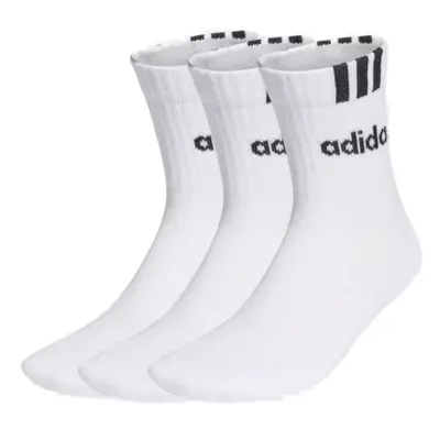 Ponožky ADIDAS CUSH HALF CRW C 3S LIN 3 PACK-WHITE WHITE WHITE