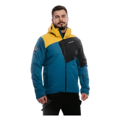 Pánská lyžařská bunda s kapucí BLIZZARD Ski Jacket Leogang, petroleum mustard yellow