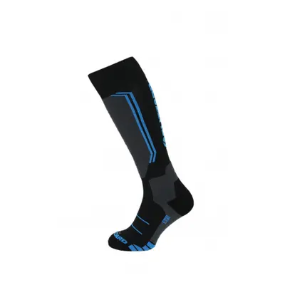 Dětské lyžařské podkolenky (ponožky) BLIZZARD Allround ski socks junior, black anthracite blue