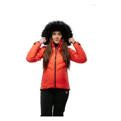 Dámská lyžařská bunda s kapucí BLIZZARD W2W Ski Jacket Lavarone, hot coral