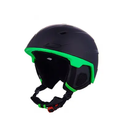 Lyžařská přilba BLIZZARD Double ski helmet, black matt neon green, big logo