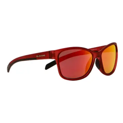 Sluneční brýle BLIZZARD Sun glasses POLSF702140, rubber trans. dark red, 65-16-135