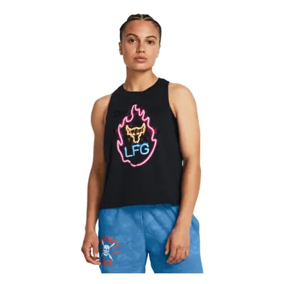 Dámské tílko UNDER ARMOUR PROJECT ROCK PROJECT ROCK W Neon Flame Tank-BLK