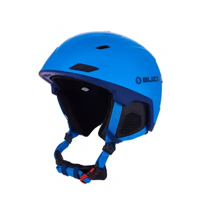 Lyžařská přilba BLIZZARD Double ski helmet, blue matt dark blue, big logo