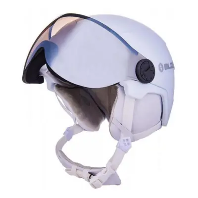 Dámská lyžařská helma se štítem BLIZZARD W2W Double Visor ski helmet, white matt, smoke lens, mi