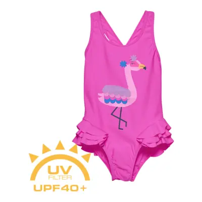 Dívčí plavky COLOR KIDS Swimsuit W. Application, sugar pink