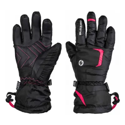 Juniorské lyžařské rukavice BLIZZARD Reflex junior ski gloves, black pink