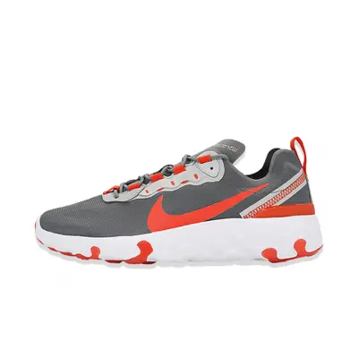 Juniorská rekreační obuv NIKE Renew Element 55 smoke grey team orange white