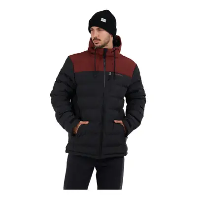 Pánská bunda s kapucí FUNDANGO Passat Padded Jacket-299-mahogany