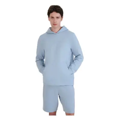 Pánská mikina s kapucí 4F SWEATSHIRT M1621-34S-LIGHT BLUE