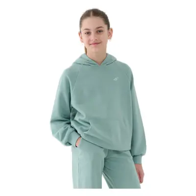 Dívčí mikina s kapucí 4F JUNIOR SWEATSHIRT F1478-47S-MINT