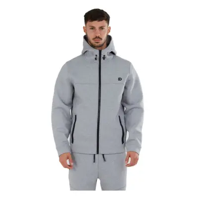 Pánská zateplená mikina s kapucí FUNDANGO Hamal Tech Hoodie-745-grey heather