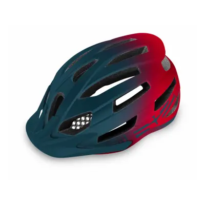 Cyklistická přilba R2 SPIRIT - petrol green, red