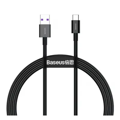 Baseus Superior kabel USB / USB-C 66W 6A 1m, černý (CATYS-01)