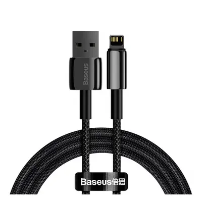 Baseus Tungsten kabel USB / Lightning 2.4A 1m, černý (ALWJ-01)