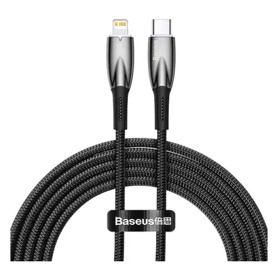 Baseus Glimmer kabel USB-C / Lightning 20W 2m, černý (CADH000101)