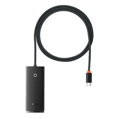 Baseus Lite HUB adaptér USB-C - 4x USB 1m, černý (WKQX030401)