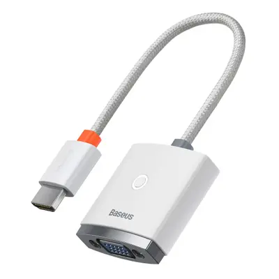 Baseus Lite adaptér HDMI - VGA / 3.5mm jack / micro USB, bílý (WKQX010102)