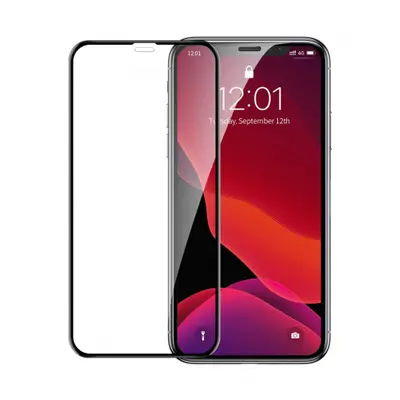 Baseus Curved-screen tvrzené sklo na iPhone 11 / iPhone XR, černé (SGAPIPH61-APE01)