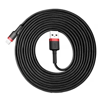 Baseus Cafule kabel USB / Lightning QC 3.0 2A 3m, černý/červený (CALKLF-R91)