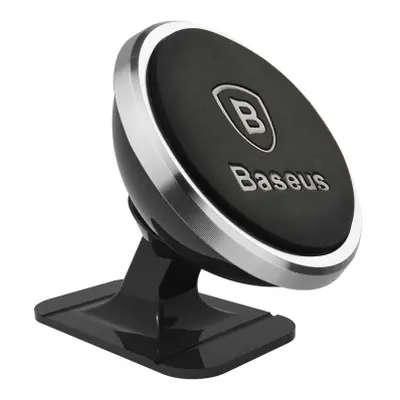 Baseus 360 magnetický držák na mobil do auta, stříbrný