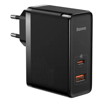 Baseus GaN5 Pro síťová nabíječka USB / USB-C 100W QC PD, černá (CCGP090201)