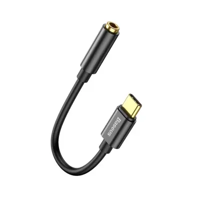 Baseus L54 adaptér z USB-C na 3.5 mm audio jack, černý (CATL54-01)