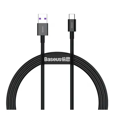 Baseus Superior kabel USB / USB-C 66W 6A 2m, černý (CATYS-A01)