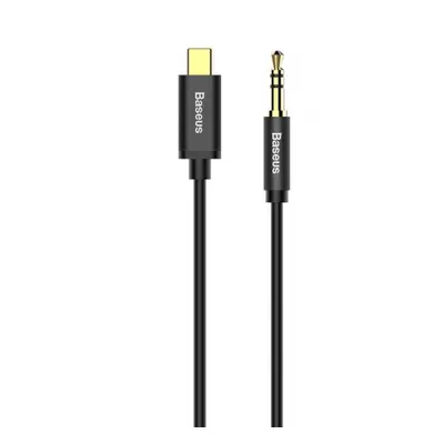 Baseus Yiven audio kabel USB-C / 3.5mm jack 1.2m, černý (CAM01-01)