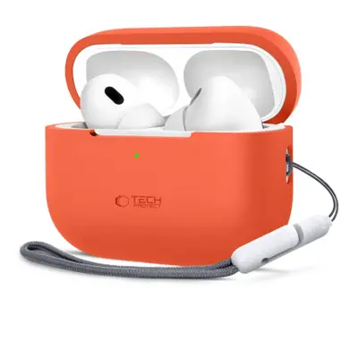 Tech-Protect Silicone pouzdro na Apple AirPods Pro 1 / 2, oranžové