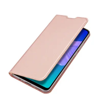 DUX DUCIS Skin Pro knížkové kožené pouzdro na Huawei P40 Lite E, růžové