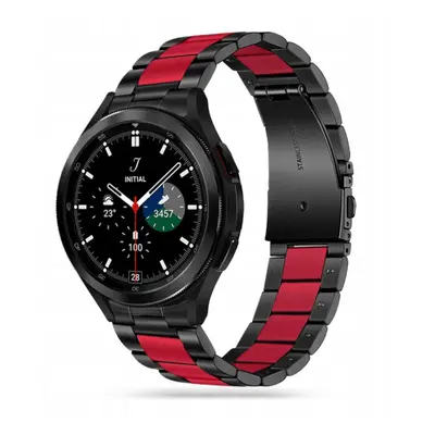 Tech-Protect Stainless řemínek na Samsung Galaxy Watch 4 / 5 / 5 Pro / 6, black/red