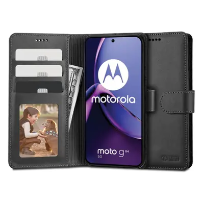 Tech-Protect Wallet knížkové pouzdro na Motorola Moto G84 5G, černé