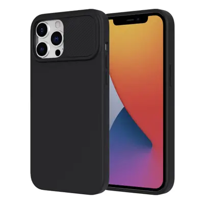 MG Privacy Lens silikonový kryt na iPhone 13 Pro Max, černý