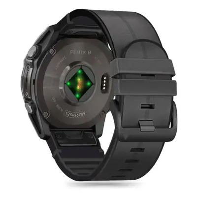 Tech-Protect Silicone Pu řemínek na Garmin Fenix 5 / 6 / 6 Pro / 7 / 8 47mm / E, black