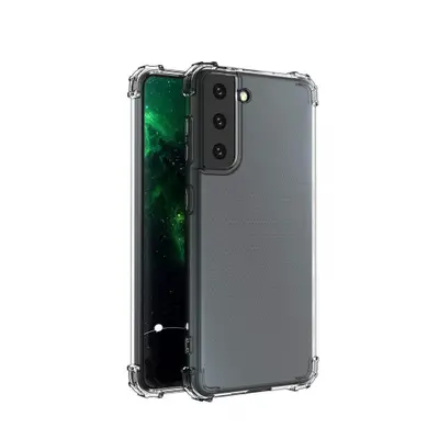 MG Anti Shock Military silikonový kryt na Samsung Galaxy S21 Plus 5G, průsvitný