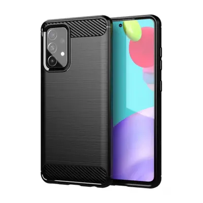 MG Carbon Case Flexible silikonový kryt na Samsung Galaxy A72 4G, černý