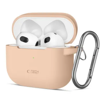 Tech-Protect Silicone Hook pouzdro na Apple AirPods 3, hnědé