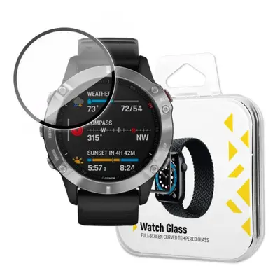 MG Watch Glass Hybrid ochranné sklo na Garmin Fenix 6, černé