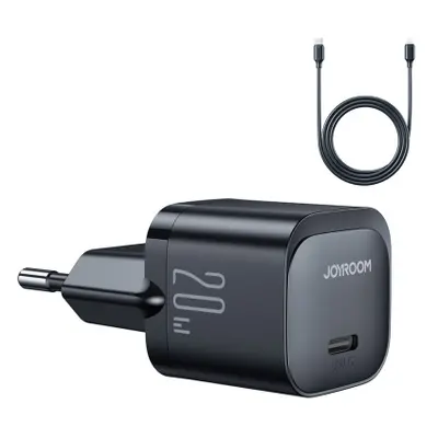 Joyroom JR-TCF02 síťová nabíječka 20W + kabel USB-C / Lightning, černá