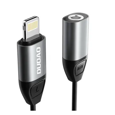 Dudao L17 adaptér Lightning / 3.5mm mini jack, šedý (L17 gray)