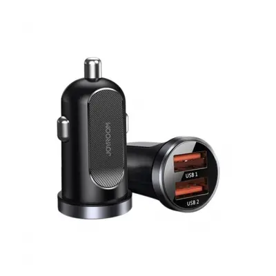 Joyroom C-A09 autonabíječka 2x USB QC 30W, černá