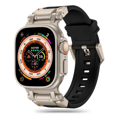 Tech-Protect Delta Pro řemínek na Apple Watch 42/44/45/49mm, black / titanium