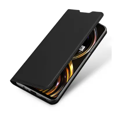 DUX DUCIS Skin Pro knížkové kožené pouzdro na Realme 8i, černé