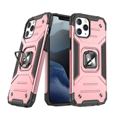 MG Ring Armor plastový kryt na iPhone 13 Pro Max, růžový